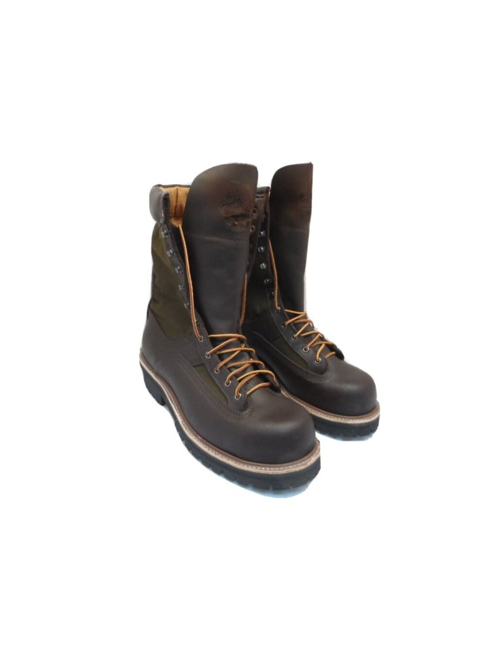 Hoffman Men's 10" Composite Toe Powerline Boots *Made In USA* Brown Size 10D